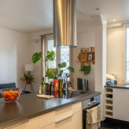 Cosy & Charming 1bd For 4 - Les Buttes Chaumont Párizs